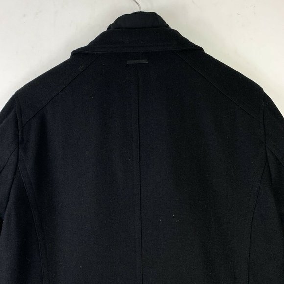 Michael Kors Black Wool Coat Wm Sz S - Picture 5 of 7